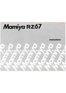 Mamiya RZ 67 Pro manual. Camera Instructions.